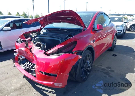 2023 Tesla Model Y Performance Dual Motor All-Wheel Drive from USA, damaged, VIN 7SAYGDEF9PF924907